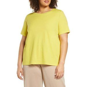 Eileen Fisher crew neck organic cotton tee shirt